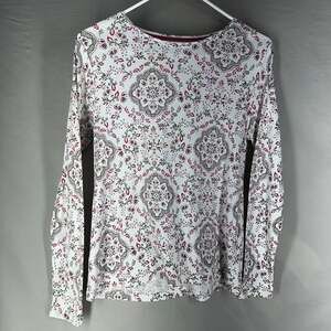 Croft Barrow EUC Petite Small Long Sleeve Paisley Medallion
